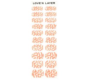 Love'n Layer Sweet Swirl Pale Coral Självhäftande nagellack produkt bild