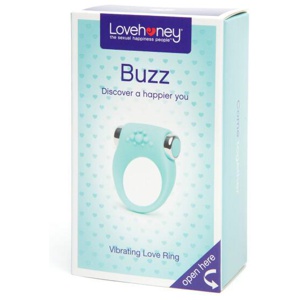 Lovehoney Buzz Vibrating Love Ring Aqua product image