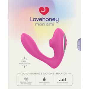 Lovehoney Mon Ami Dual Vibrating & Suction Stimulator produkt bild