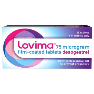Lovima 75 microgram film-coated tablets product image