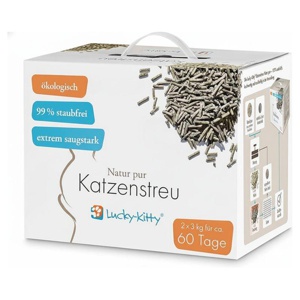 lucky kitty Katzenstreu "Natur Pur" - Grüner-Tee-Duft Produktbild