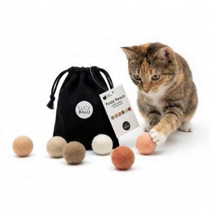 LucyBalu Filzbälle FUZZY PEACH Produktbild