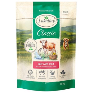 Lukullus Kaltgepresst Rind & Forelle Produktbild