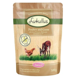 Lukullus Naturkost Junior Getreidefrei Frischebeutel 6 x 300 g Produktbild