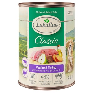 Lukullus Naturkost Senior Kalb & Pute Getreidefrei Produktbild