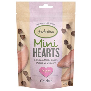 Lukullus Puppy "Mini Hearts" Snacks Huhn (getreidefrei) Produktbild