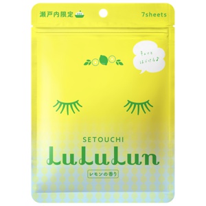 Lululun Premium Sheet Mask Setouchi Lemon Uppfriskande arkmask 108 ml produkt bild