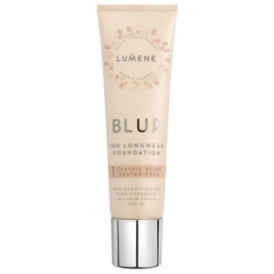 Lumene Blur 16H Longwear Foundation SPF 15 1 Classic Beige produkt bild