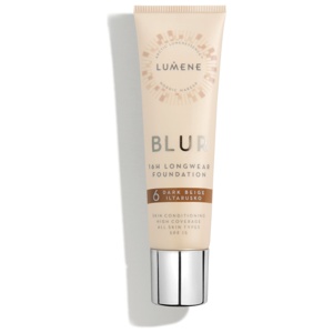 Lumene Blur 16H Longwear Foundation 6 Dark Beige 30 ml produktbilde