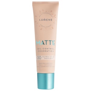 Lumene Matte Oil-Control Foundation 00 Ultra Light 30 ml produkt bild