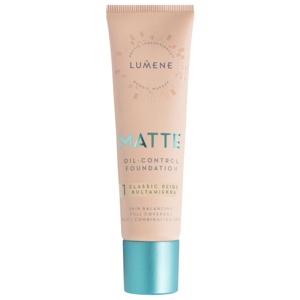 Lumene Matte Oil-Control Foundation 1 Classic Beige 30 ml produkt bild