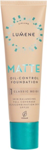 Lumene Matte Oil-Control Foundation SPF20 1 Classic Beige produktbilde