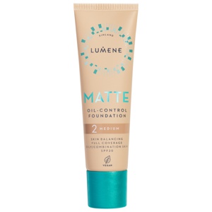 Lumene Matte Oil-Control Foundation SPF20 2 Medium 30 ml produkt bild