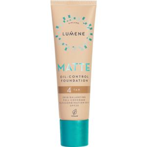 Lumene Matte Oil-Control Foundation SPF20 4 Tan 30 ml produkt bild