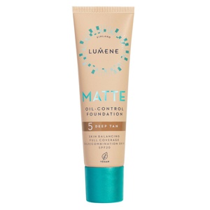 Lumene Matte Oil-Control Foundation SPF20 5 Deep Tan 30 ml produktbilde