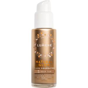 Lumene Natural Glow Fluid Foundation SPF20 5 Deep Tan 30 ml produkt bild