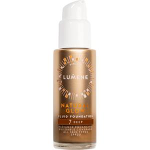 Lumene Natural Glow Fluid Foundation SPF20 7 Deep 30 ml produkt bild