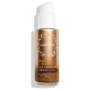 Lumene Natural Glow Fluid Foundation SPF20 9 Deep Rich 30 ml produktbilde