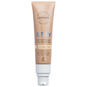 Lumene Stay Weightless Foundation SPF30 0 Ultra Light 30 ml produkt bild