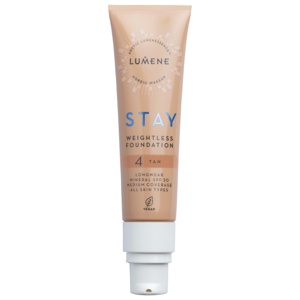 Lumene Stay Weightless Foundation SPF30 4 Tan 30 ml produkt bild