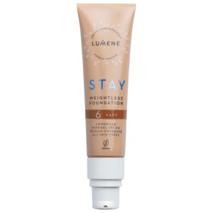 Lumene Stay weightless Foundation 6 Dark Foundation, 30 ml produkt bild