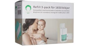 Luna Bambini Blöjhinksrefill 3-pack (rymmer 3 x 550 blöjor) produkt bild
