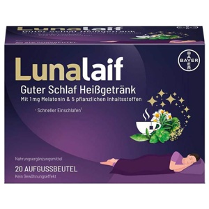 Lunalaif Guter Schlaf Heißgetränk Beutel, 20 St Beutel Produktbild