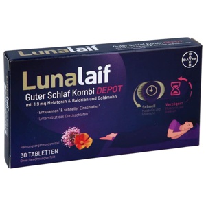 LUNALAIF Guter Schlaf Kombi Depot Tabletten Produktbild