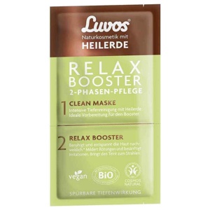 Luvos Heilerde Relax Booster & Clean Maske 2 + 7,5ml, 1 P Gesichtsmaske Produktbild