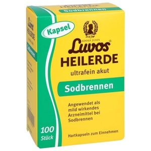 LUVOS Heilerde ultrafein akut Sodbrennen Kapseln Produktbild