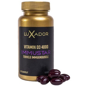 Luxador Immustar vitamiin D3 4000IU kapslid N90 toote pilt