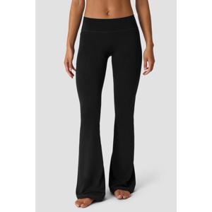 Luxe Utsvängda Tights Mid Rise Svart produkt bild