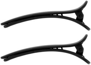 By Lyko 2-pack Rubberized Mini Clips Black produkt bild