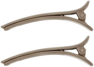 By Lyko 2-pack Rubberized Mini Clips Brown produkt bild