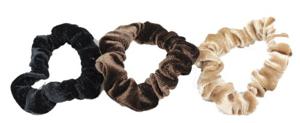 By Lyko 3 Pack Tunnare Sammets Scrunchies Brown produkt bild
