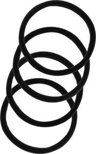 By Lyko 4-pack Soft Hair Ties Black produkt bild