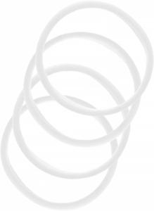 By Lyko 4-pack Soft Hair Ties White produkt bild