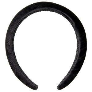 LYKO Big Velvet Padded Diadem Black produkt bild