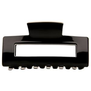 LYKO Glossy Square Hair Clip Black Axrylic produkt bild