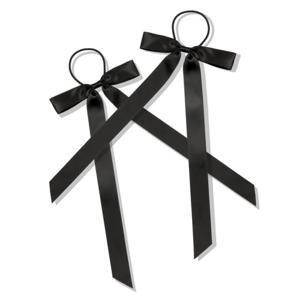 LYKO Petite Bow Hair Ties Black produkt bild