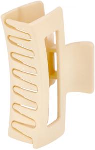 Lyko Rectangular Rubberized Hair Clip Beige produkt bild