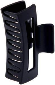 Lyko Rectangular Rubberized Hair Clip Black produkt bild