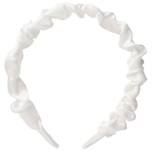 LYKO Wrinkled Diadem White Satin produkt bild
