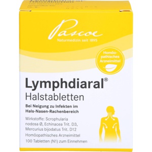 Lymphdiaral Halstabletten, 100 St Tabletten Produktbild