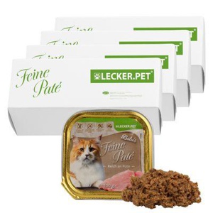 Lyra Pet Lecker.Pet Balu's Feine Paté Reich an Pute Katzenfutter Nassfutter Vollnahrung 1,94 kg Produktbild