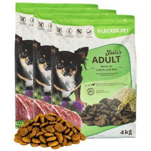Lyra Pet Lecker.Pet Josie's Adult Lamm & Reis Hundefutter Trockenfutter Vollnahrung 4 kg Produktbild