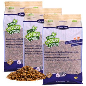 Lyra Pet Mehlwürmer-/Soldatenfliegenlarven-Mix 5 kg Produktbild