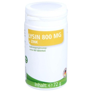 LYSIN 800 mg+Zink Tabletten Produktbild