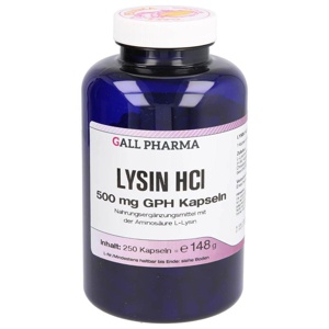 Lysin HCL 500 mg GPH Kapseln Produktbild