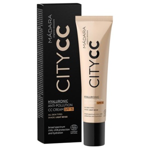 MÁDARA City CC Hyaluronic Anti-pollution CC Cream SPF 15 Light - 40 ml produkt bild